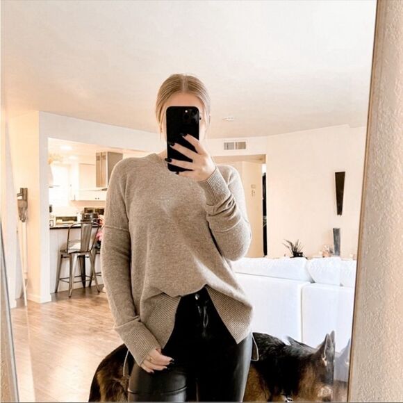 Athleta Perspective Wool Cashmere Sweater in Oatmeal XXS - Picture 9 of 11